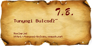 Tunyogi Bulcsú névjegykártya